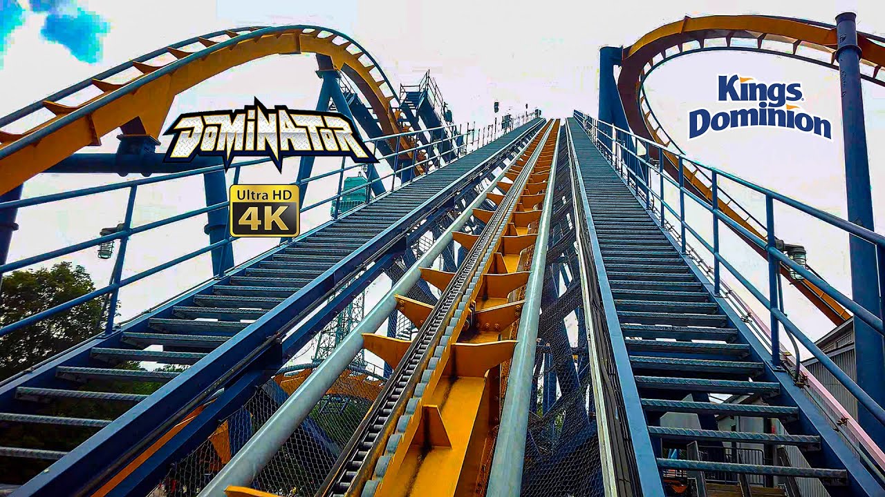 2023 Dominator Roller Coaster On Ride Front Seat 4K POV Kings Dominion