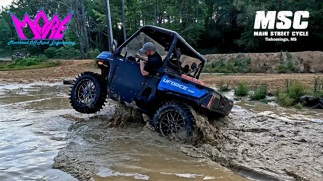2022 UFORCE 1000 Mud & Trail Riding on 35 Inch Tires & HD Arched Arms