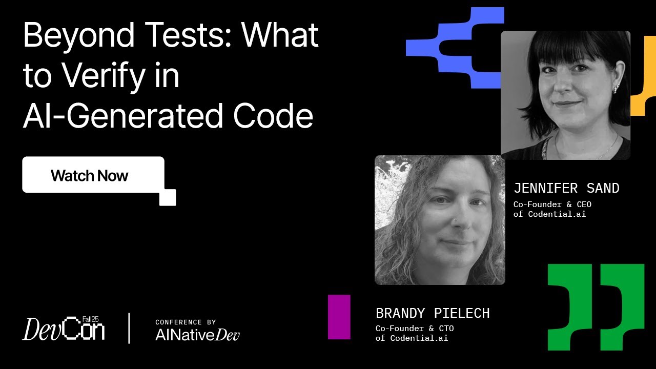 Jennifer Sand & Brandy Pielech   Beyond Tests  What to Verify in AI Generated Code