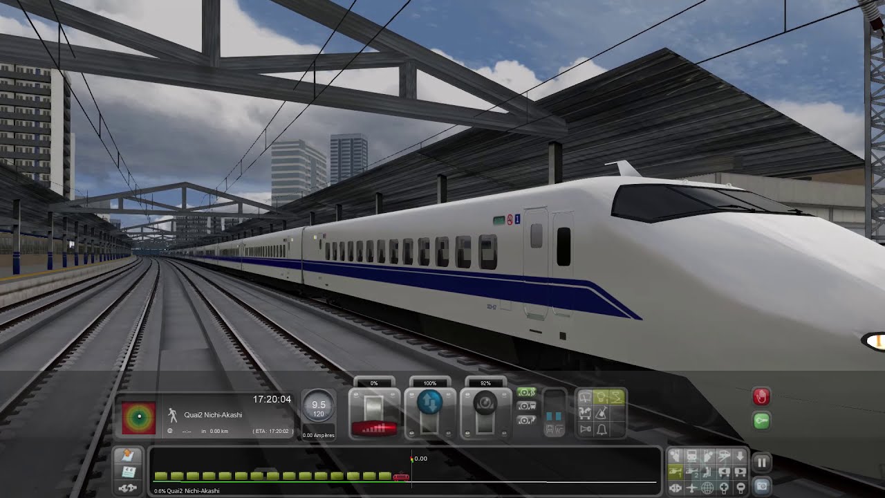 Shin Osaka at Nishi-Kakashi shinkansen series 300 JR Train simulator 2021