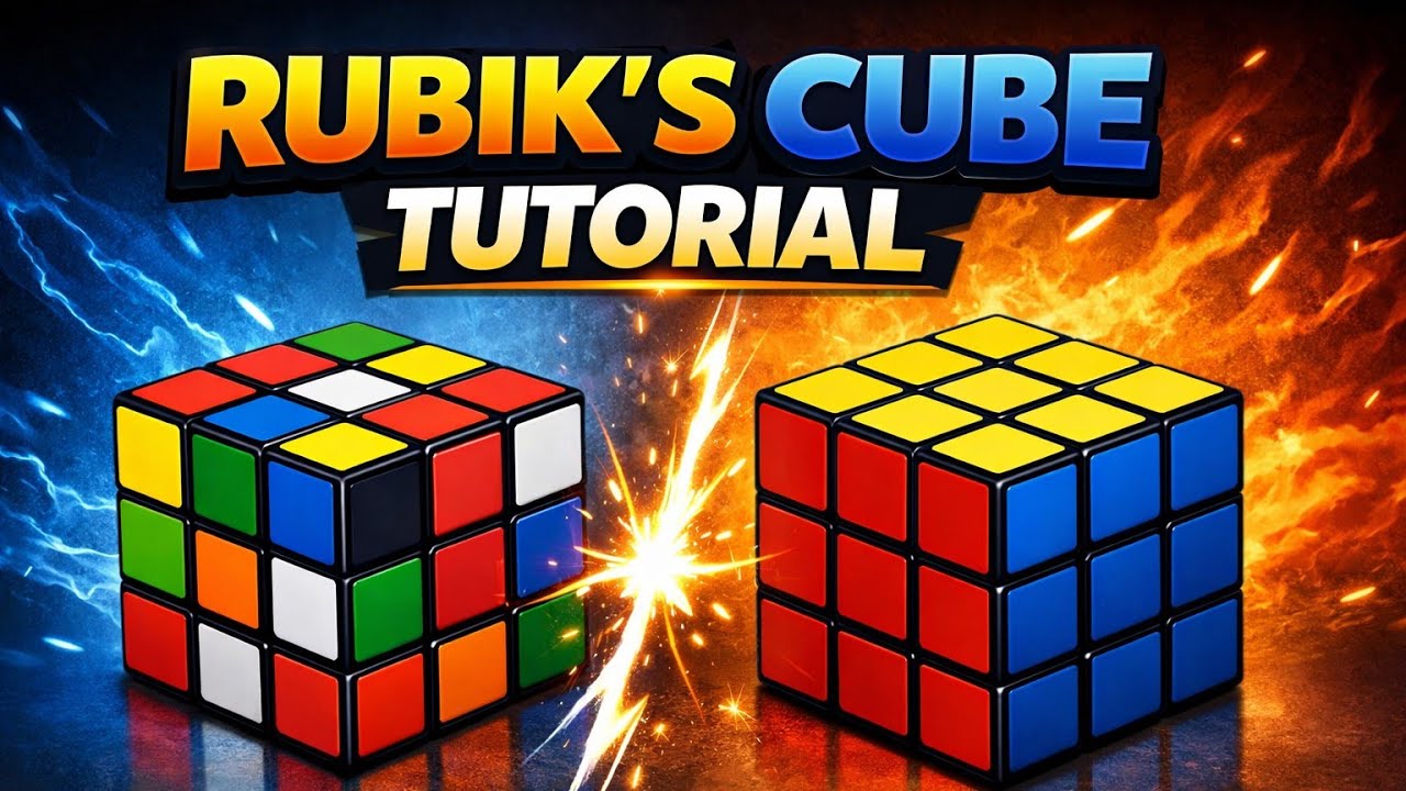How to Solve Rubic's Cube In 8 Min. Learning (Hindi , English) | Step by Step 