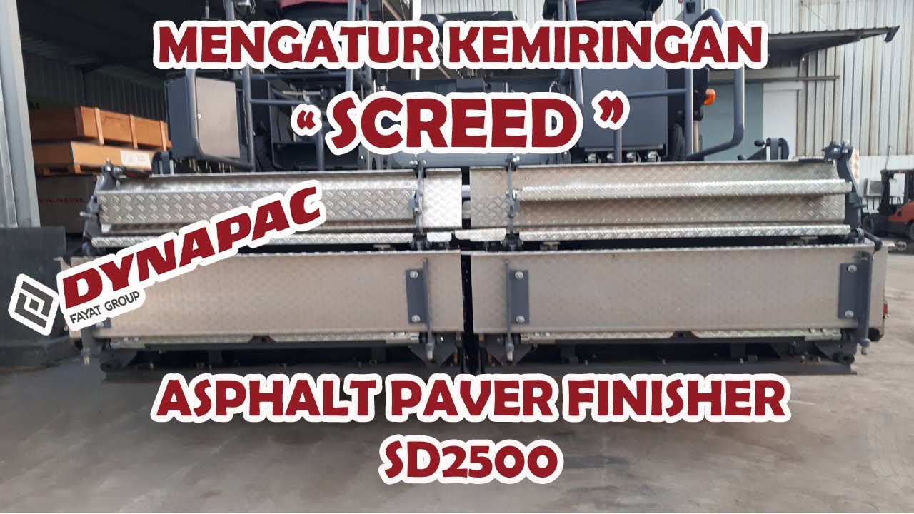 CARA MENGATUR KEMIRINGAN SCREED 