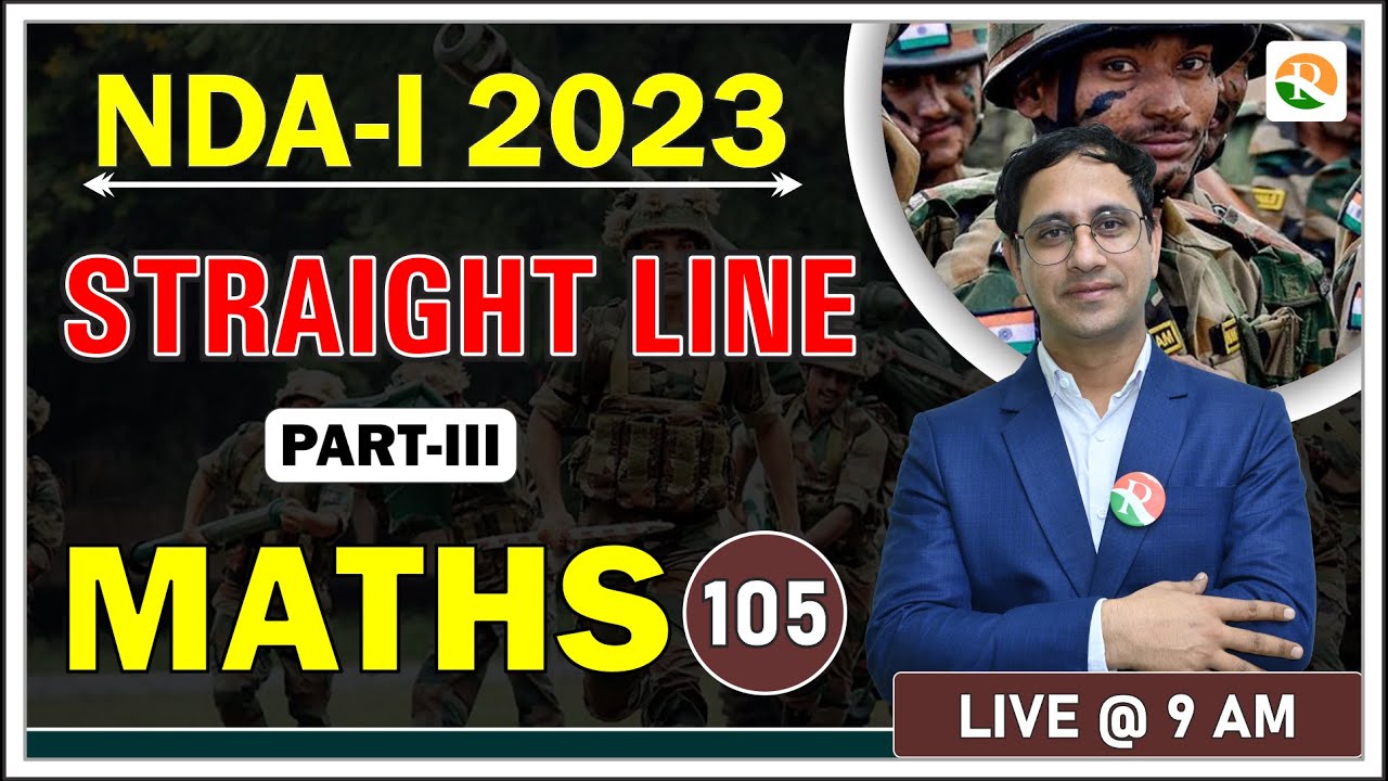 NDA Maths Classes | Straight Line for nda | NDA Maths Preparation 2023|Complete NDA