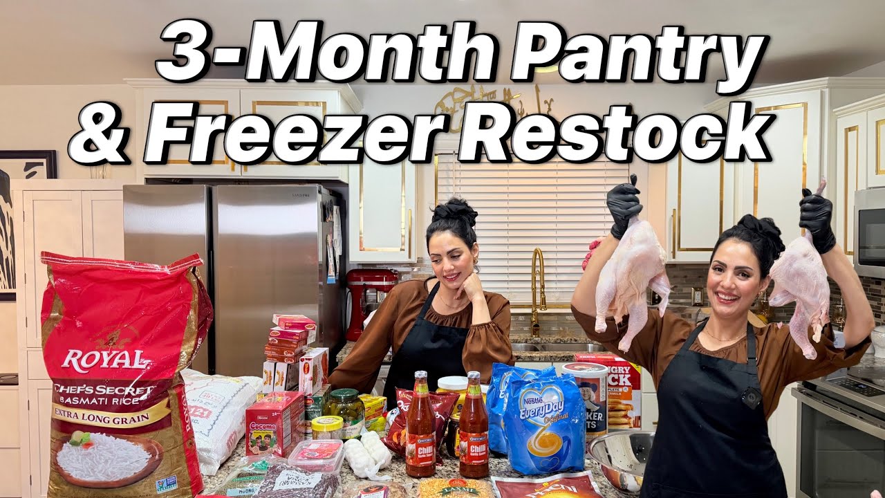 Stocking Up for 3 Months | Pantry + Freezer Organization🛒😎