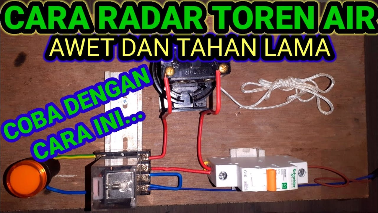 Cara radar toren awet tahan lama dengan menggunakan Relay  MK2P 220VAC