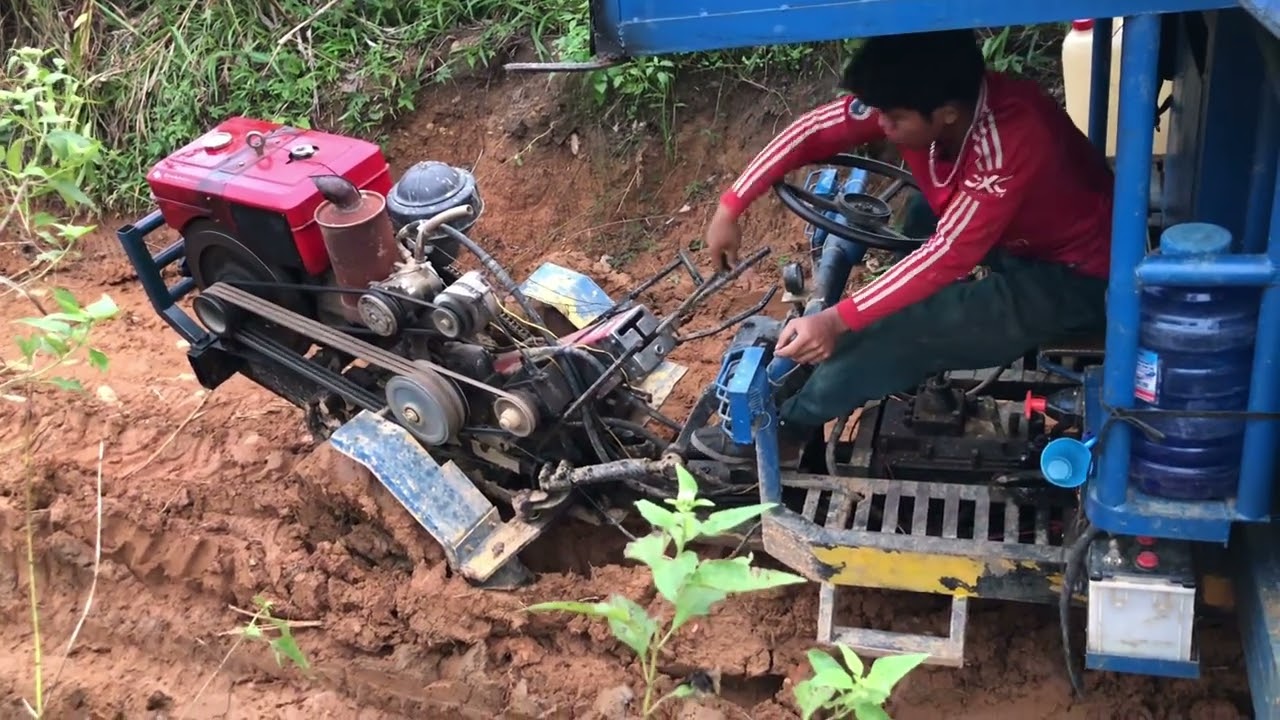 Xe độ câu đẩy chở gỗ keo máy changchai36hp lội bùn không một tí khói #mdrak 