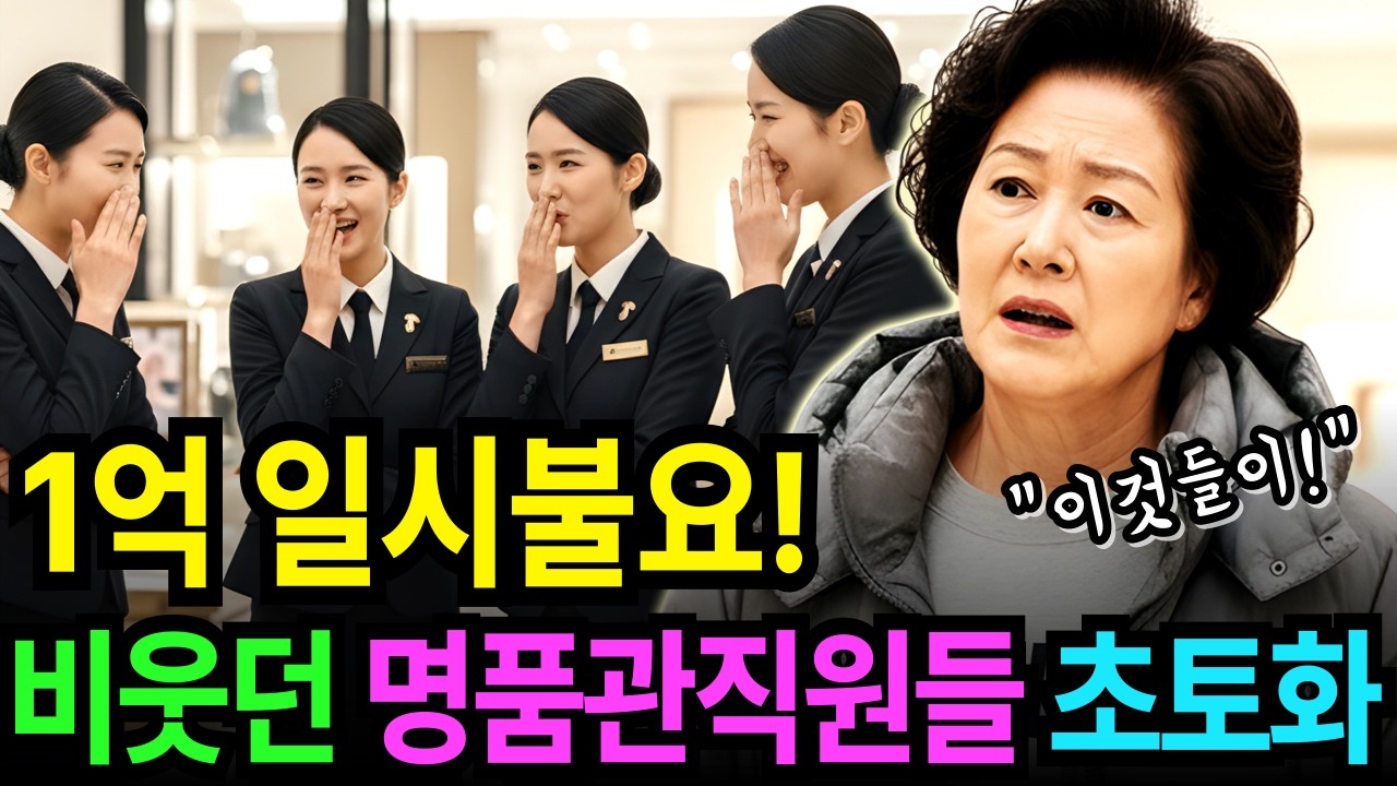 며느리가 사준 옷 입고 모욕당한 시어머니. 우는 며느리 손잡고 옆 매장서 1억 결제했습니다 | 시니어사연 |감동사연 |오디오북