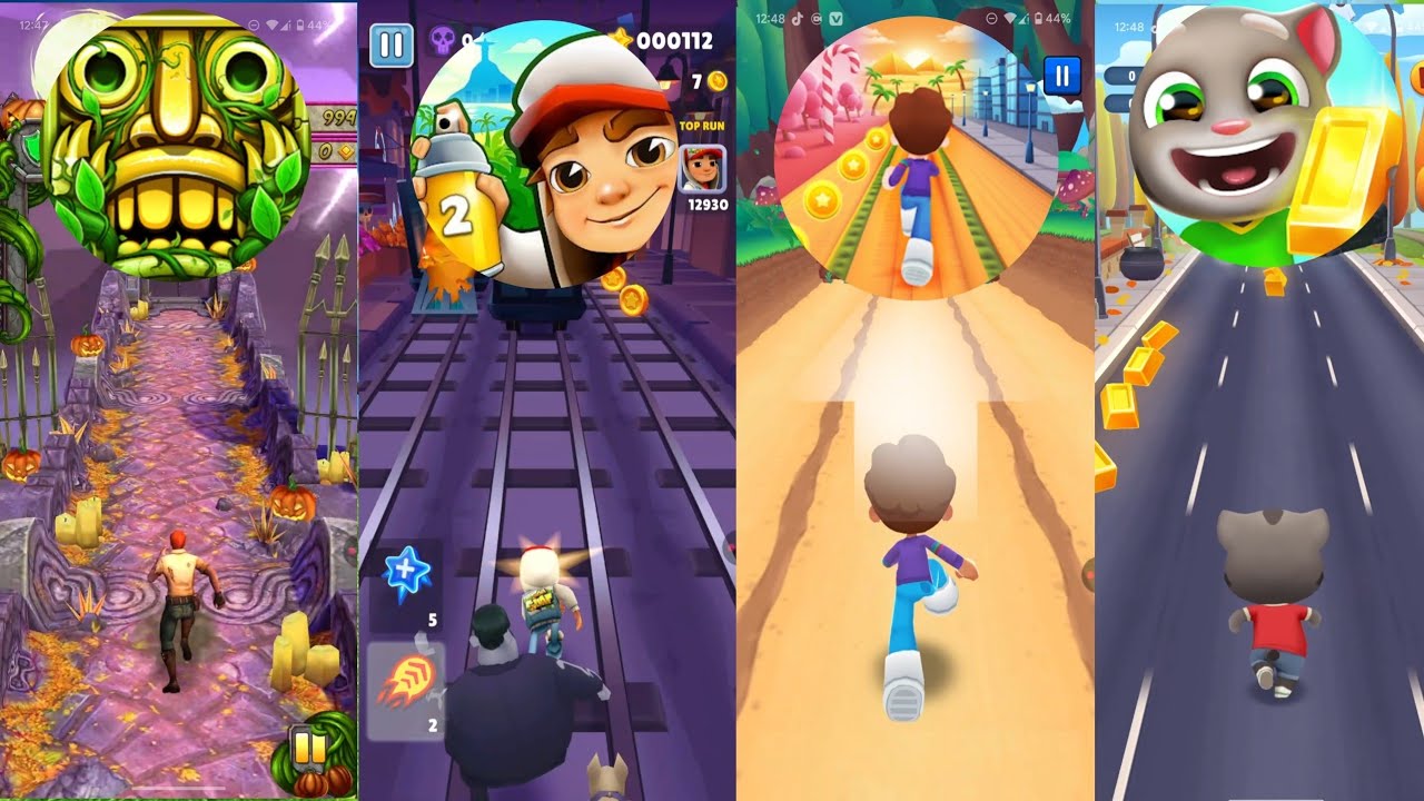 Temple Run 🆚 Subway Surfers 🆚 Talking Tom 🆚 Run Race — Who’s the Real King of Endless Running? 👑🔥