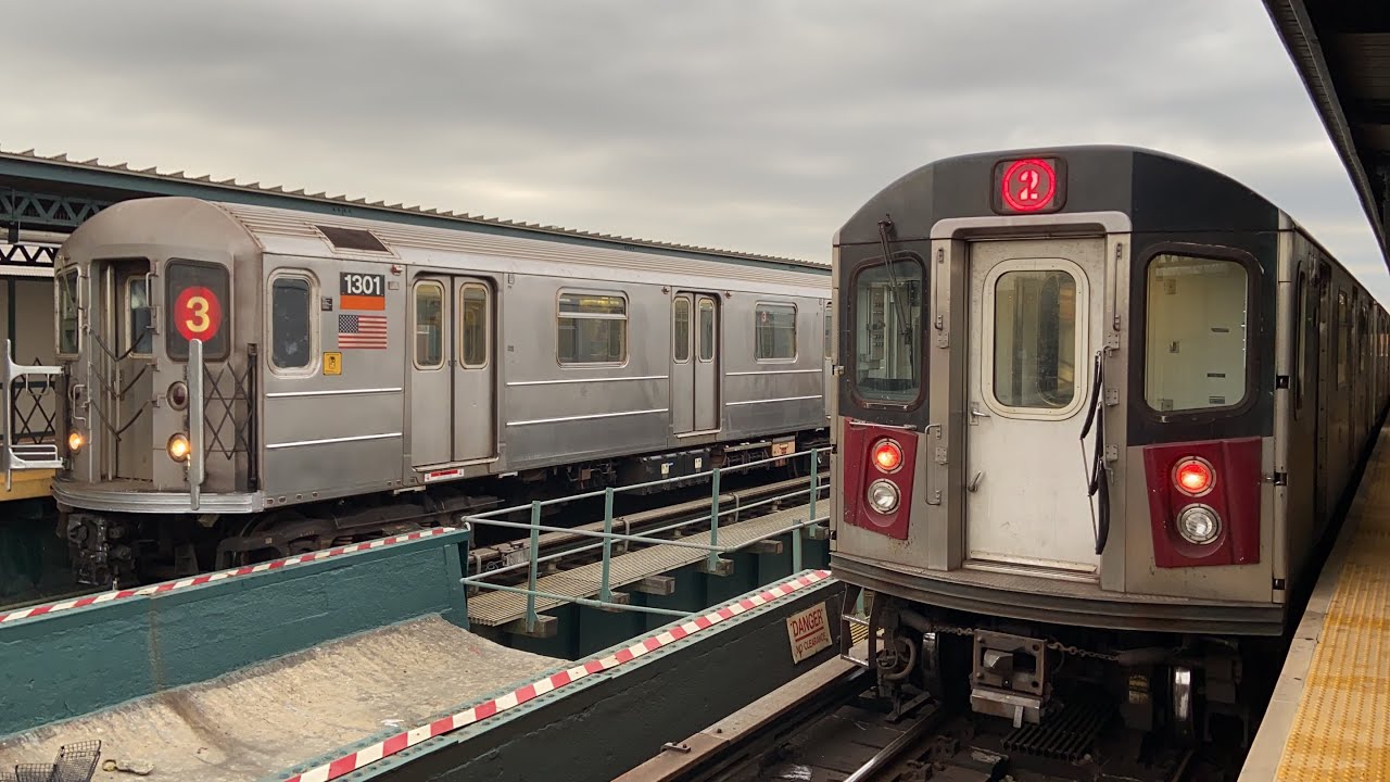 IRT Livonia Ave Line: Manhattan and New Lots Av bound (2) (3) (5) Trains @ Van Siclen Av (R62, R142)