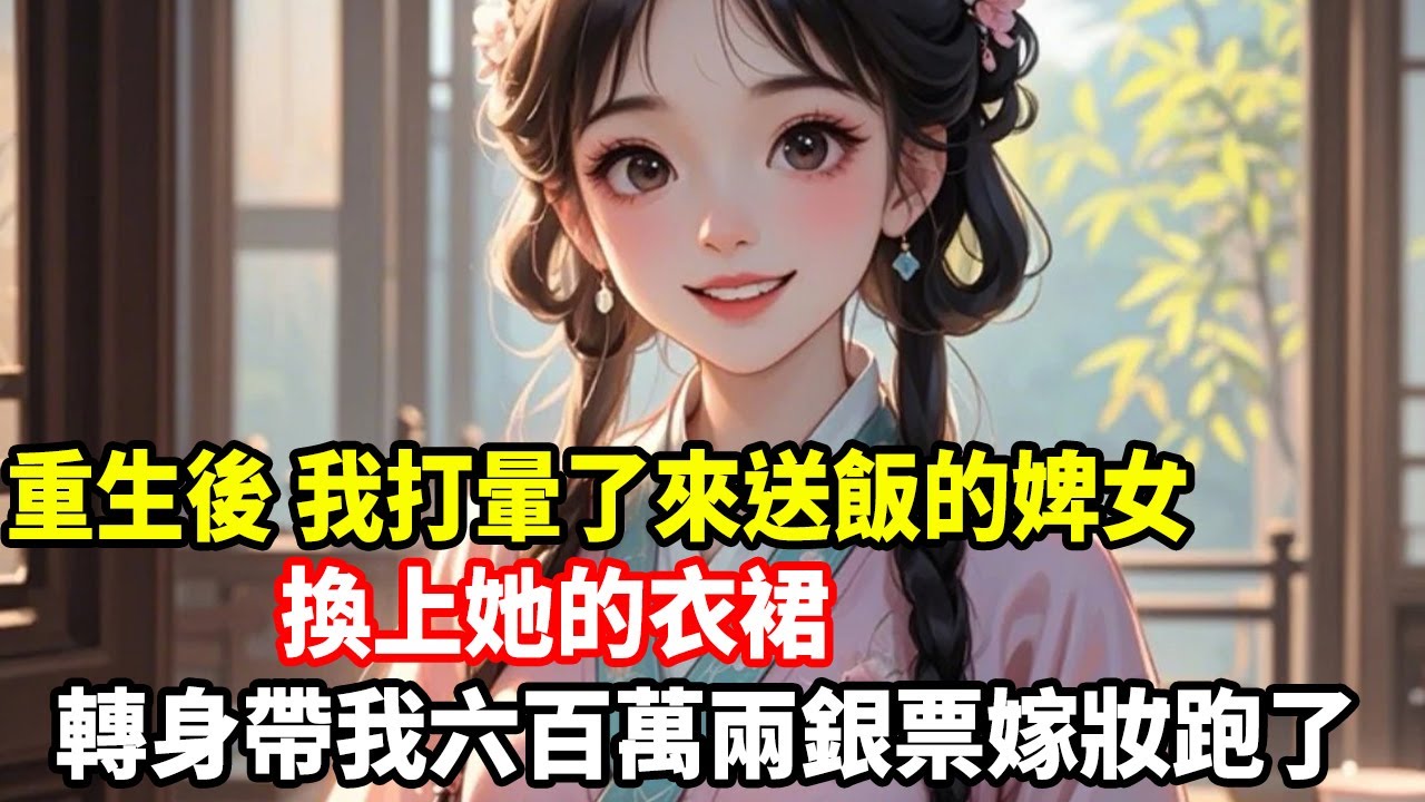 重生後，我打暈了來送飯的婢女，換上她的衣裙，轉身帶我六百萬兩銀票嫁妝跑了