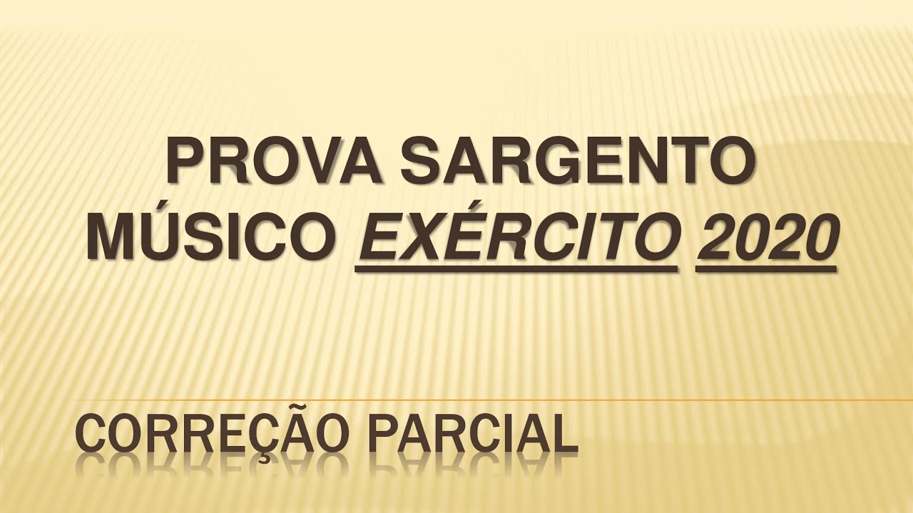 PROVA DA ESA 2020 - CORREÇÃO TEORIA MUSICAL