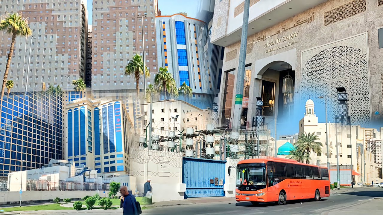 جولة جميلة في شوارع وأحياء مكة وتعالوا معي نتعرف على أسماء الفنادق في منطقة جرول وشارع التيسير