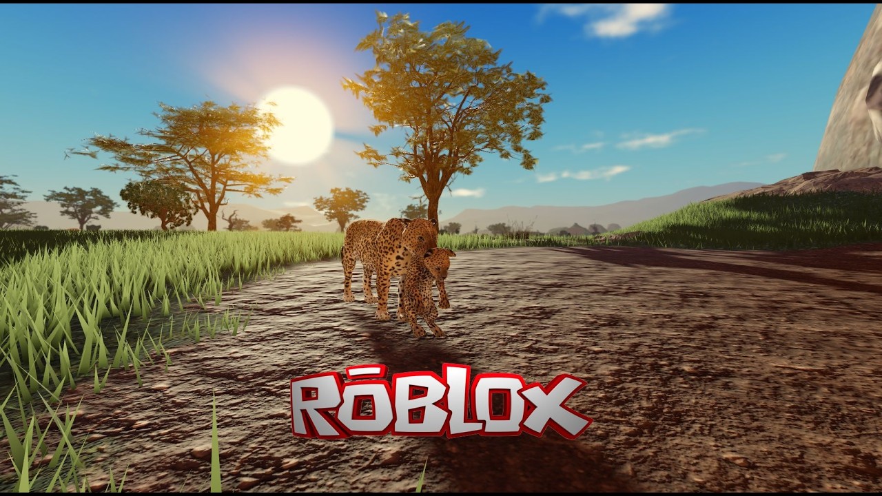 TENTEI CRESCE de LEOPARDO  no SAVANA Life #roblox #savannahlife