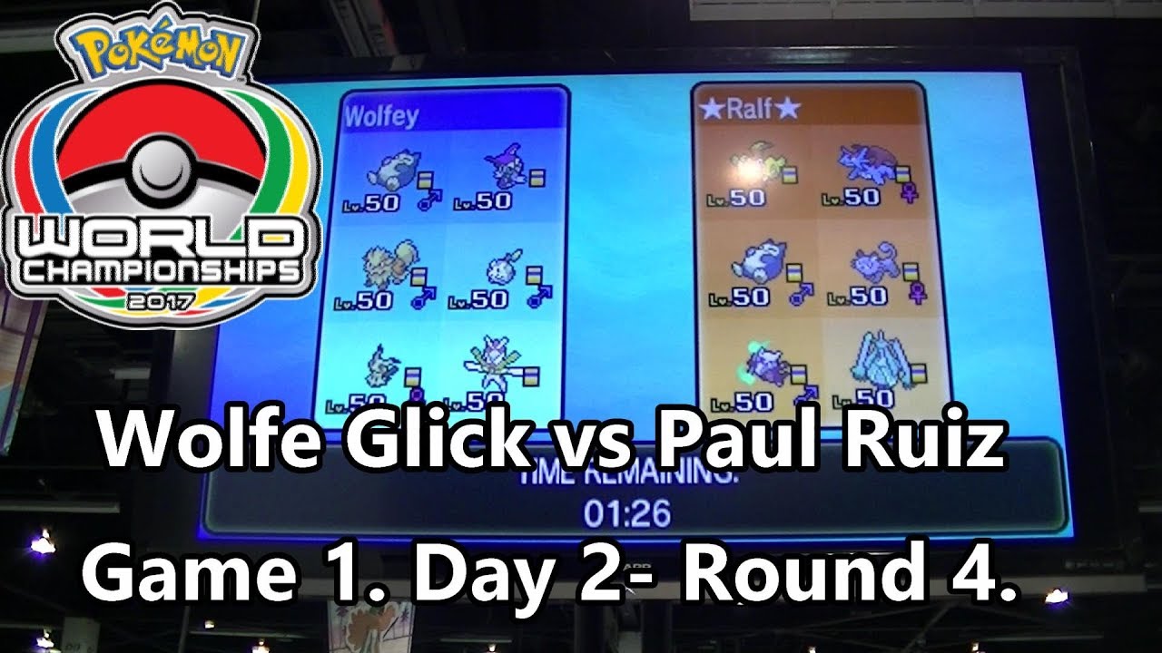Wolfe Glick vs Paul Ruiz Game 1 Pokemon World Championships 2017 Day 2 Round 4