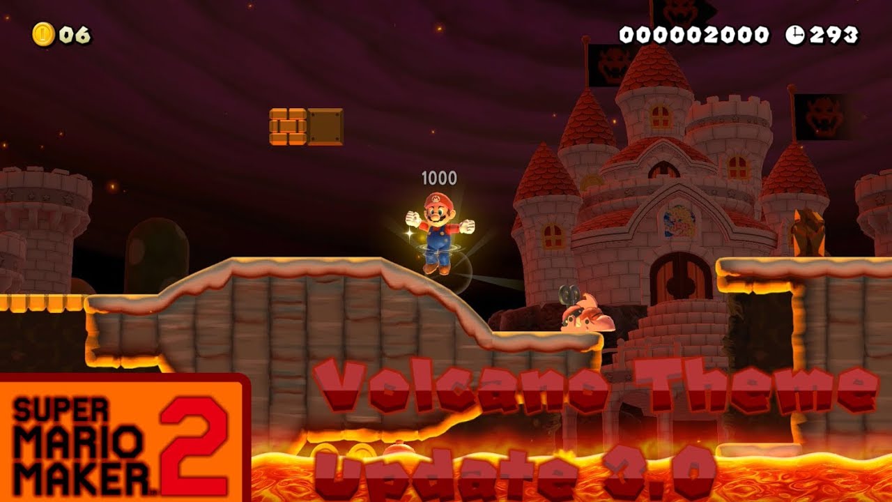 [MOD] Volcano Theme Update (3.0) | Super Mario Maker 2
