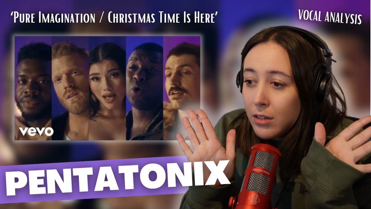PENTATONIX Pure Imagination / Christmas Time Is Here | Vocal Coach Reaction (& Analysis)