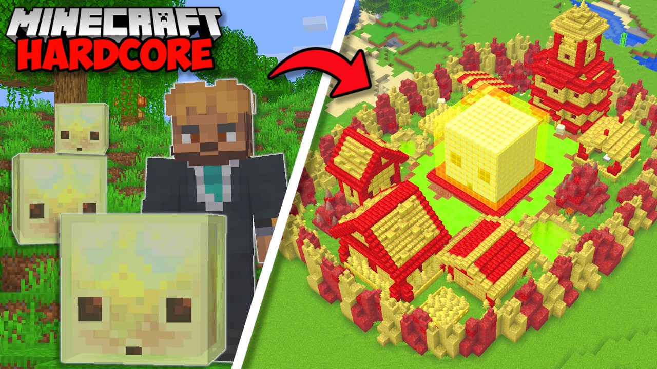 I Built A SULFUR CUBE CITY in Minecraft Hardcore
