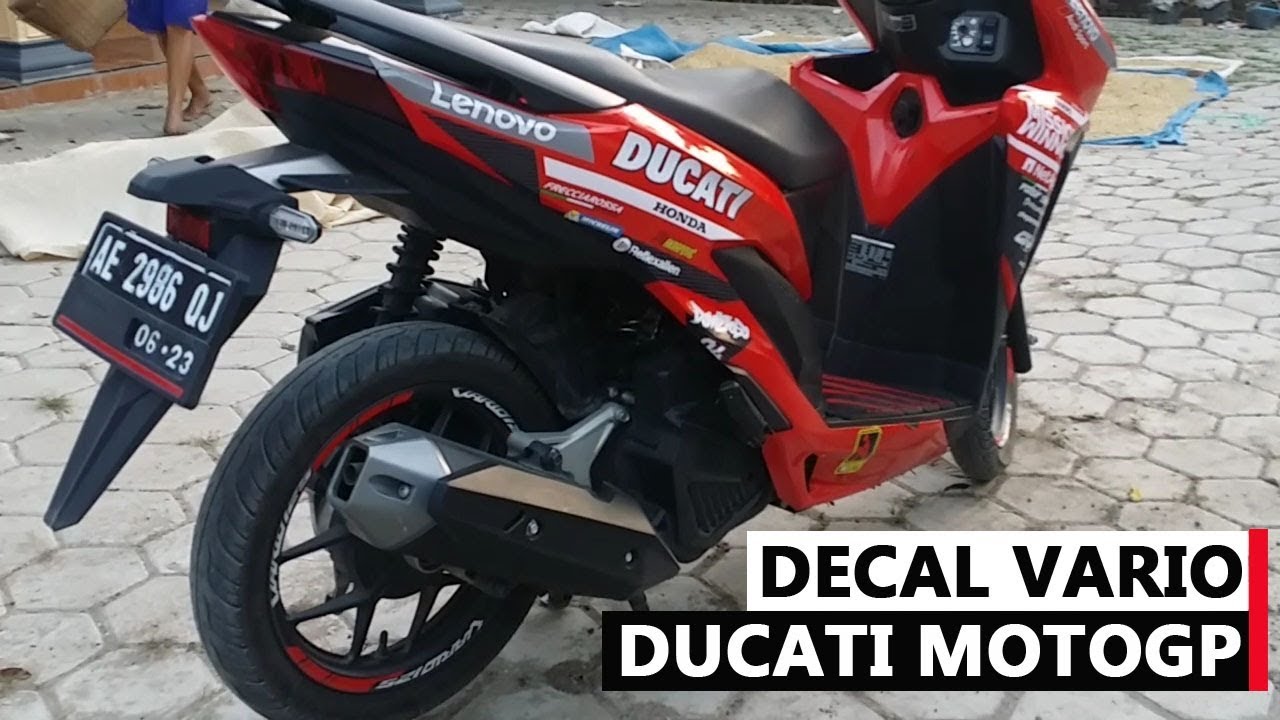 Cara Pasang Stiker Decal Vario Livery Ducati MotoGP 2019