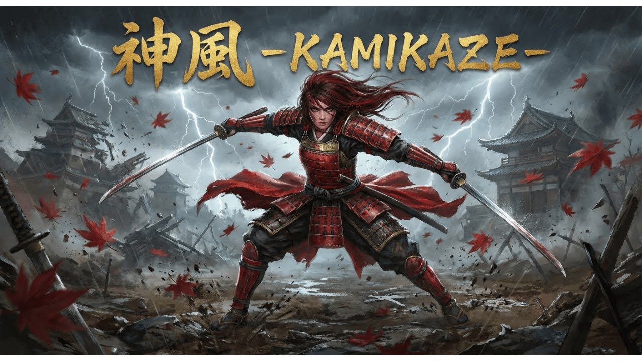【和風BGM】魂を燃やす決戦の和風メタル「神風 -KAMIKAZE-」Japanese Folk Metal【激しい・ボス戦・フリーBGM】