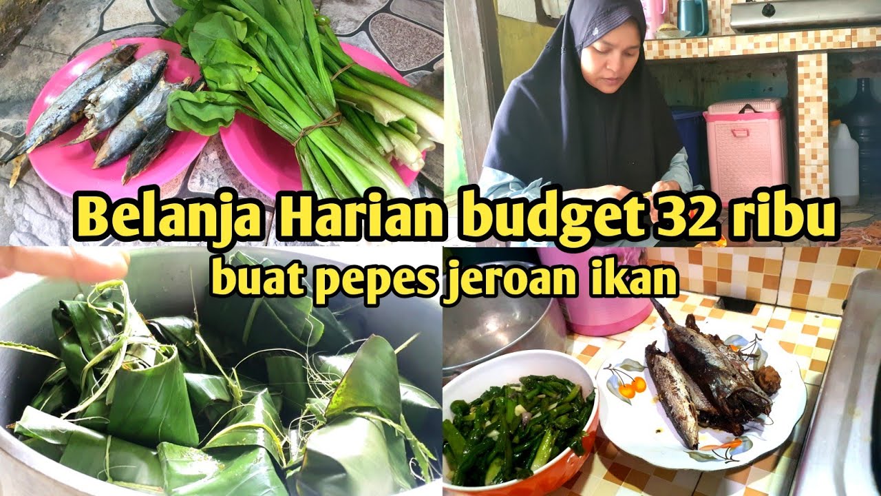 Belanja Harian budget 32 ribu untuk 6 orang || Rutinitas IRT || Masak Sederhana