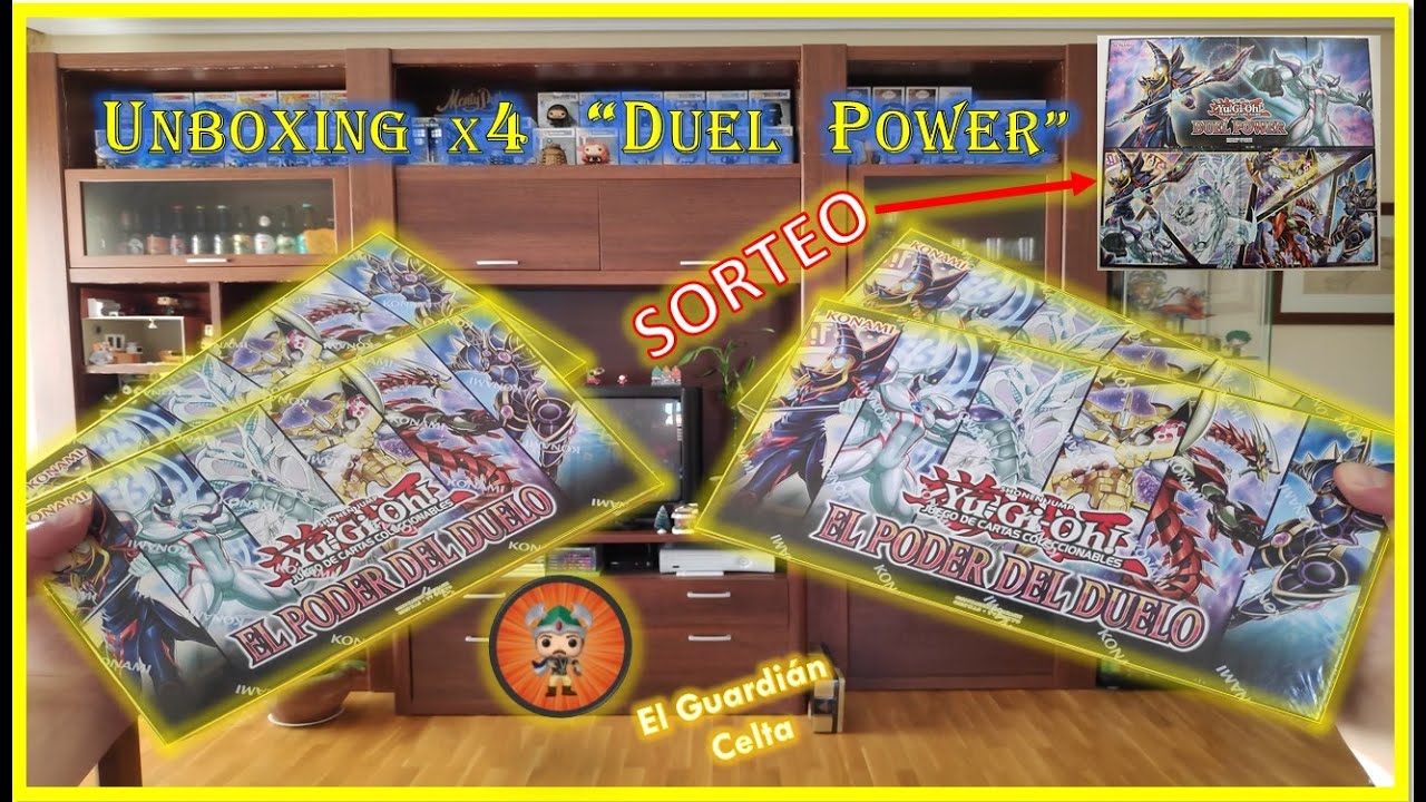 Unboxing x4 Poder del Duelo Yu-Gi-Oh! y SORTEO tapete - &iquest;PELEA PAREJA O IMPAREJA?