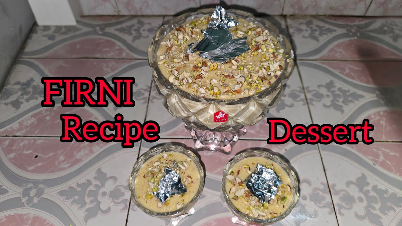 FIRNI Dessert | Recipe | made by | @uzmakitchen14 👩‍🍳