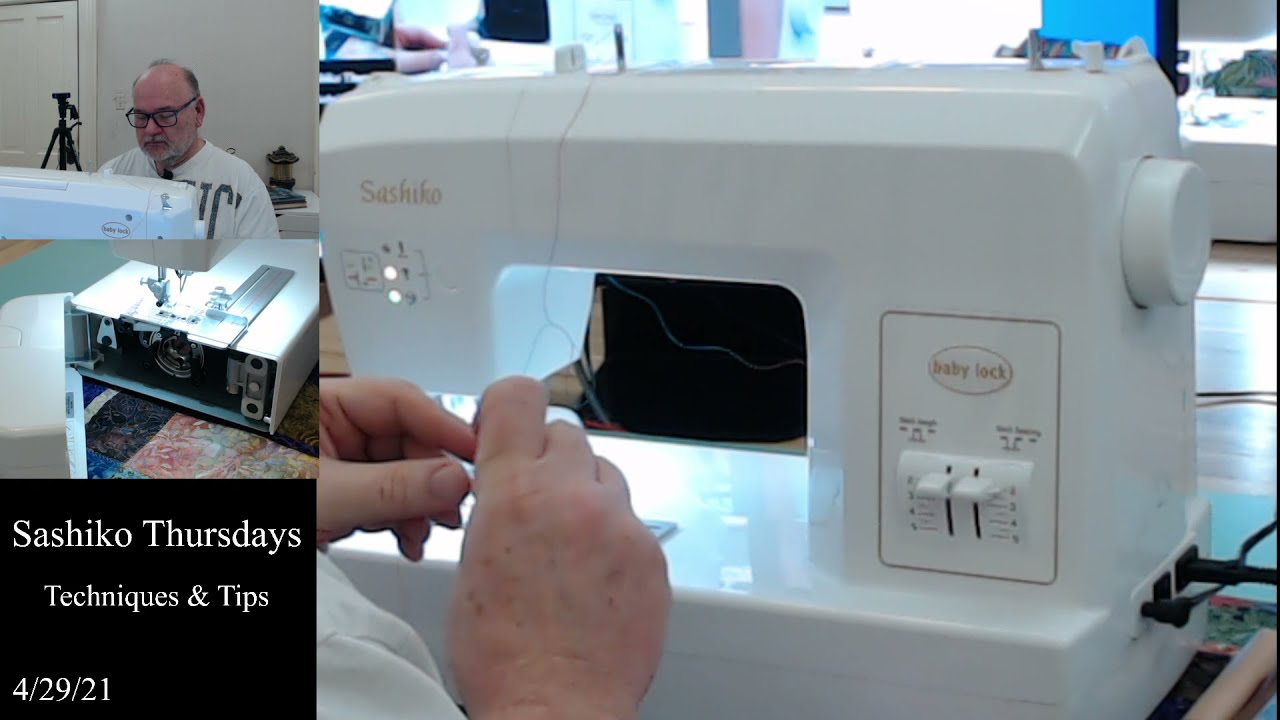 Baby Lock Sashiko Thursdays LiveStream Recording on Baby Lock Angels with Richard Tharp
