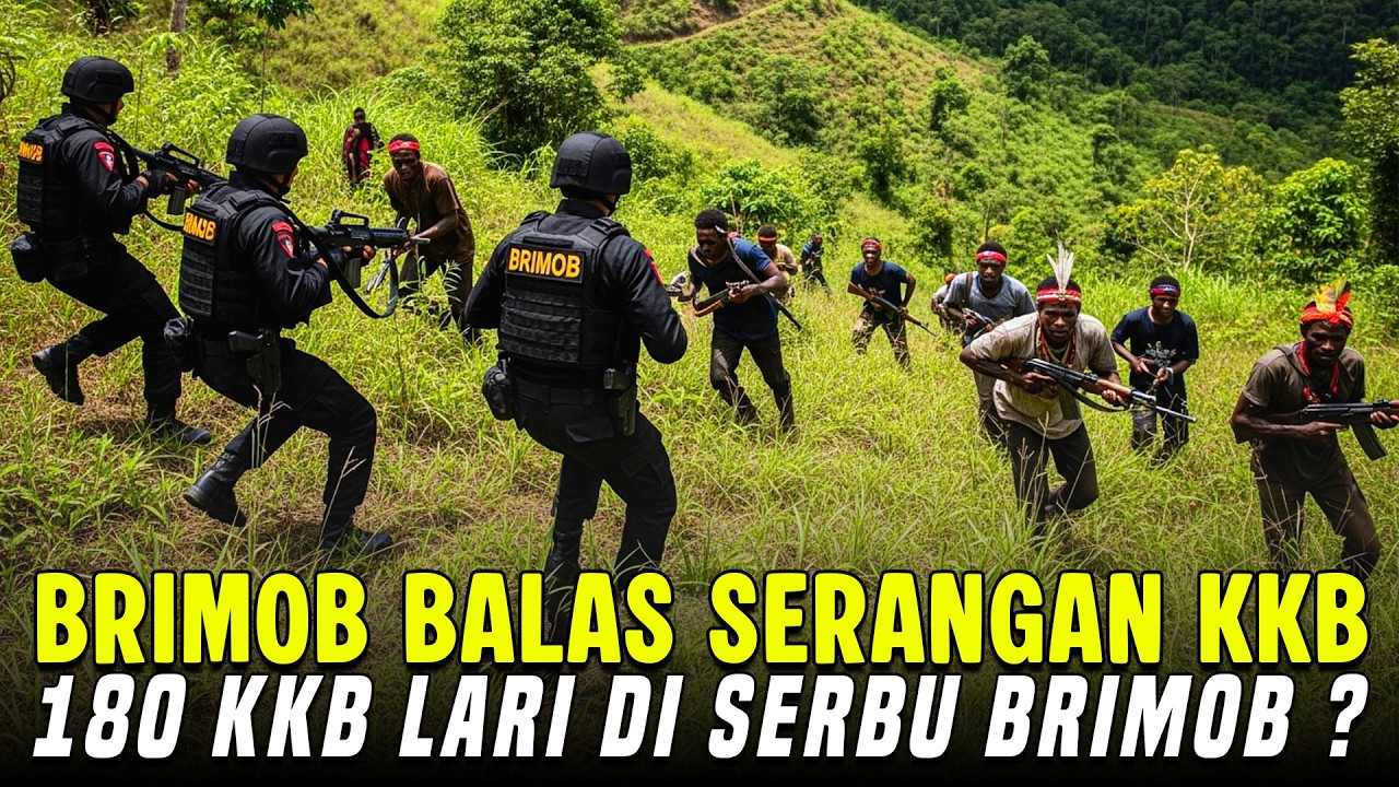 180 KKB KABUR SAAT BRIMOB LAKUKAN PENGGREBEKAN‼️AKIBAT LUKAI ANGGOTA BRIMOB‼️