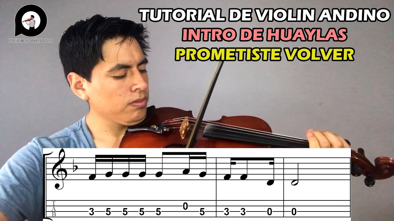 🎻Tutorial de Intro de Huaylas y Prometiste Volver🎻(Partitura)
