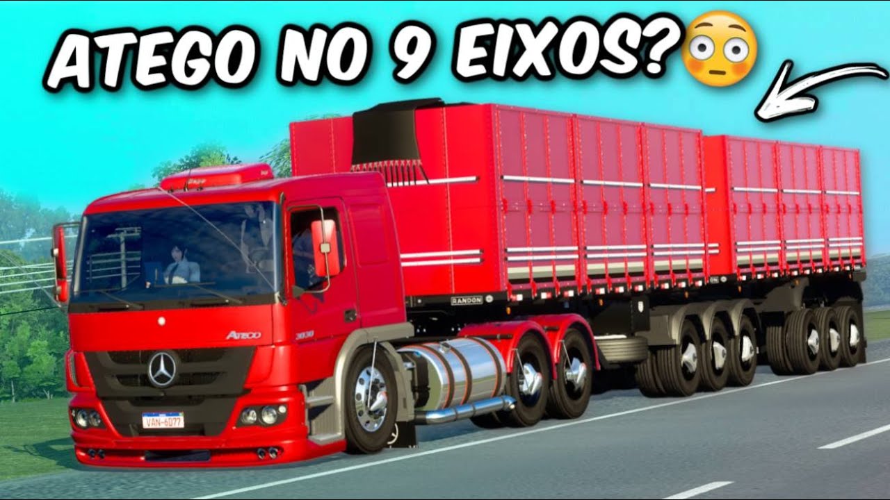 MONTEI UM ATEGO NA CARRETA 9 EIXOS NO ETS2