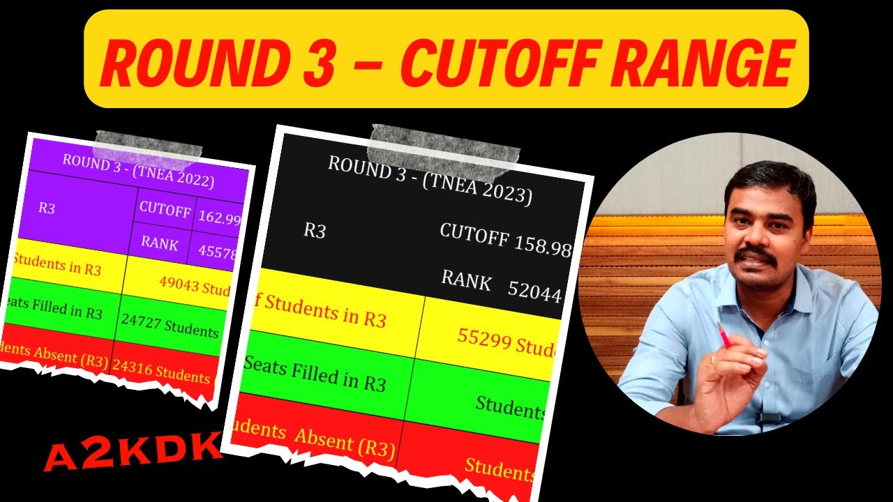 #tnea2023- Round 3 Cutoff Range and Choice List