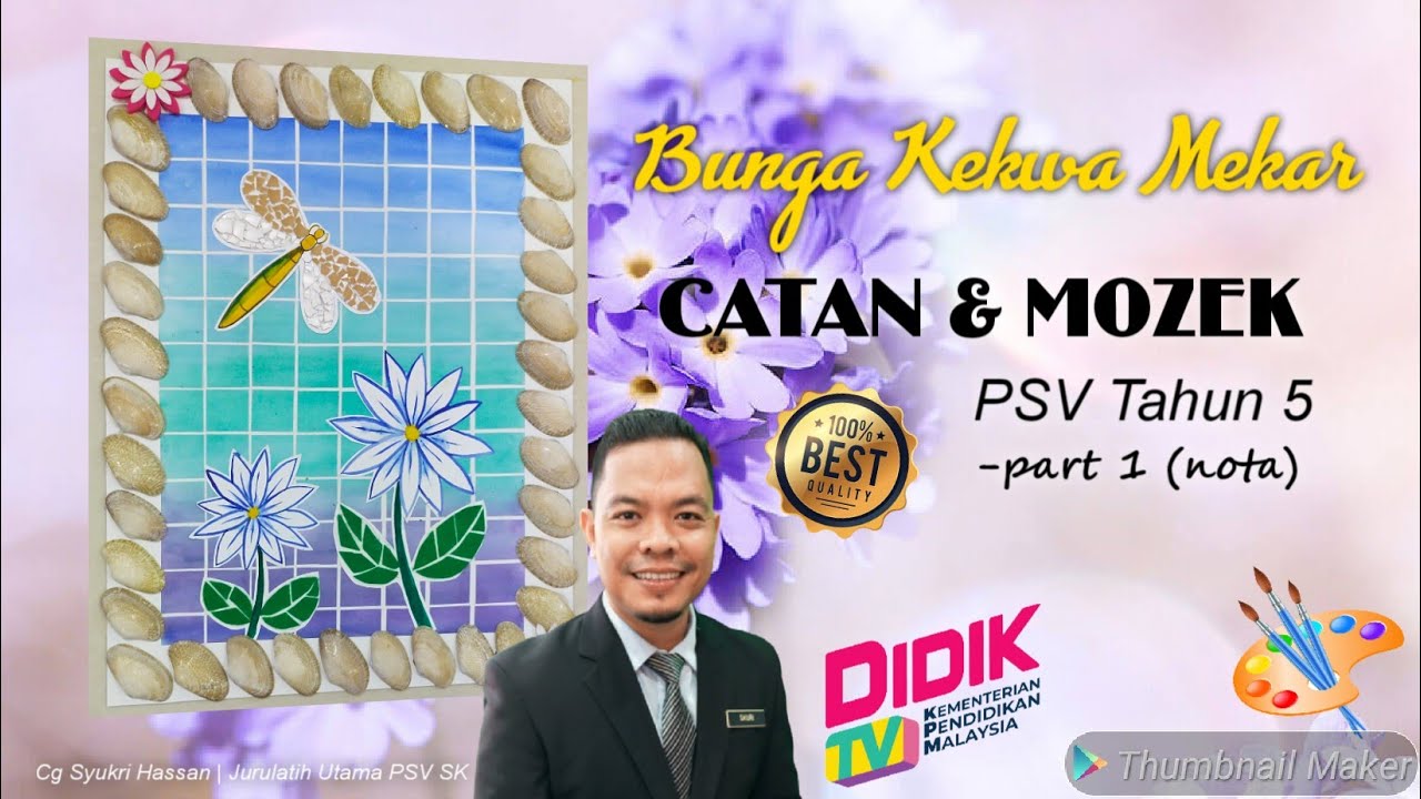 Pendidikan Seni Visual | Tahun 5 Unit 7 : Bunga Kekwa Mekar (Nota & Penerangan