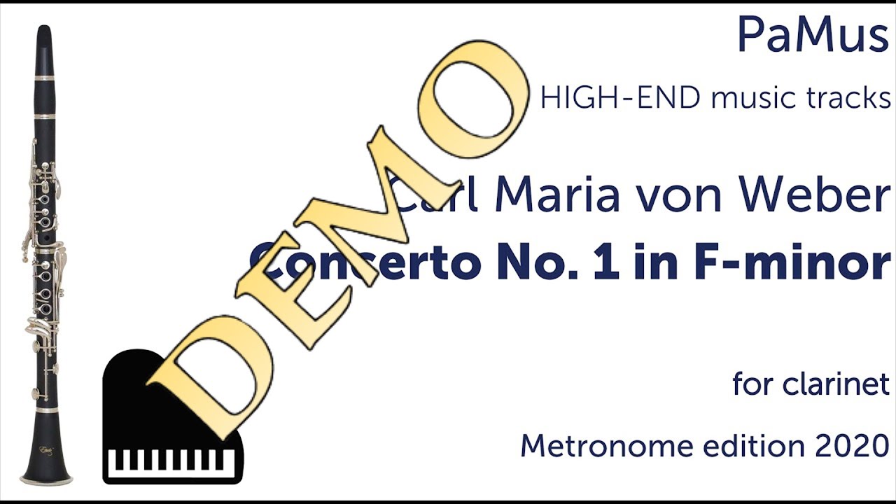Carl Maria von Weber: Clarinet concerto No. 1 in F - minor