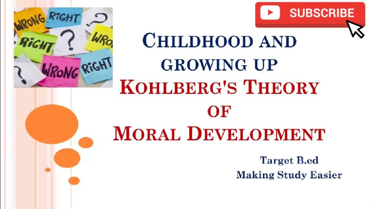 Kohlberg theory of Moral Development l Childhood and Growing up