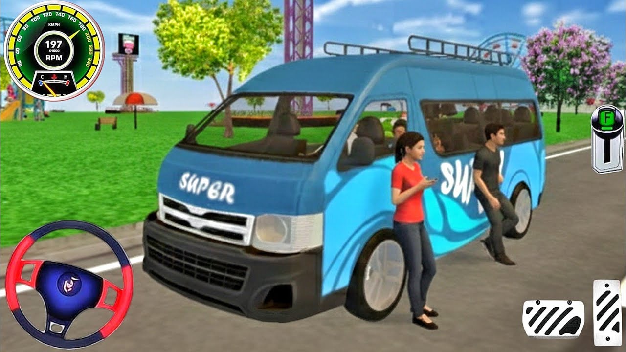 New Toyota Van Game City Real Van Driving 3D Simulator 2026 Game Video:- Bus Game Android Gameplay