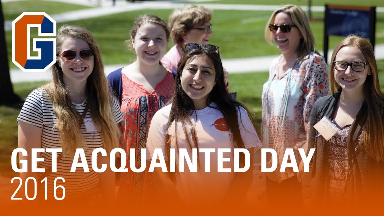 Get Acquainted Day 2016 - Gettysburg College