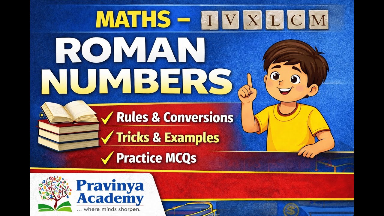 Roman Numbers in Maths | Tricks & MCQs | Scholarship & Competitive Exams