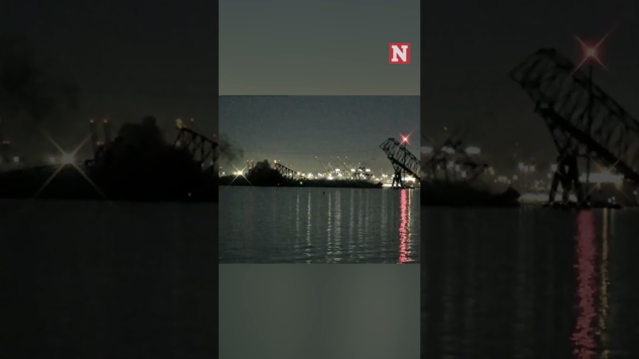Video Shows Moment Francis Scott Key Bridge Collapses After Vessel Collision