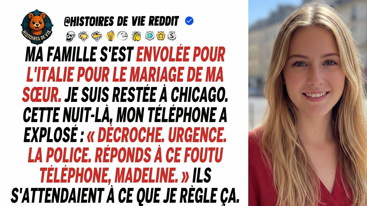 Mes parents comptaient sur moi après le mariage de ma sœur, mais un appel a tout changé.