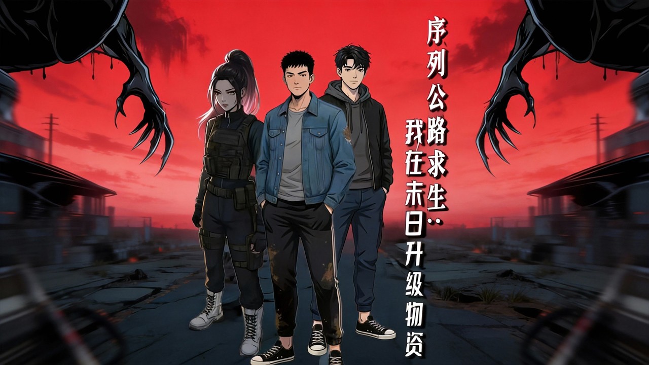 【AI末日回憶錄】《序列公路求生，我在末日升級物資》詭異降臨城市成禁區，人類被迫遷徙求生，他覺醒升級系統逆天改命 #AI末日回憶錄 #AI #末日 #喪屍 #重生