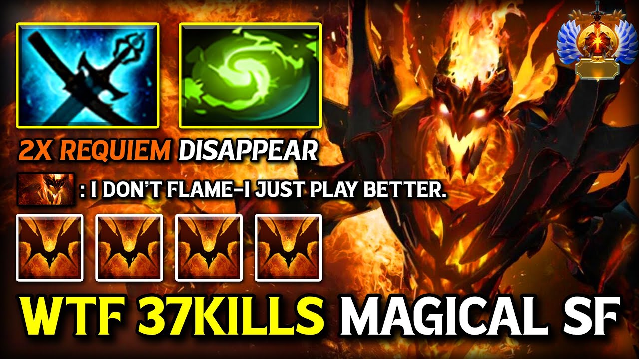 WTF 37KILLS MID Shadow Fiend | Yasha & Sange + Refresher Double ULT Nobody Survives This Build DotA2