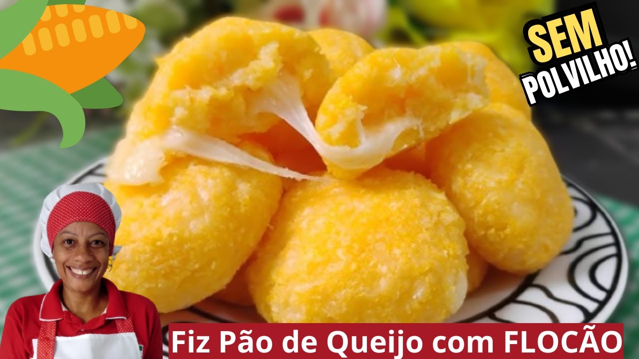 Fiz Pão de Queijo de Flocão de Milho | Sem Polvilho | Econômico | Dá Certo!🌽😋