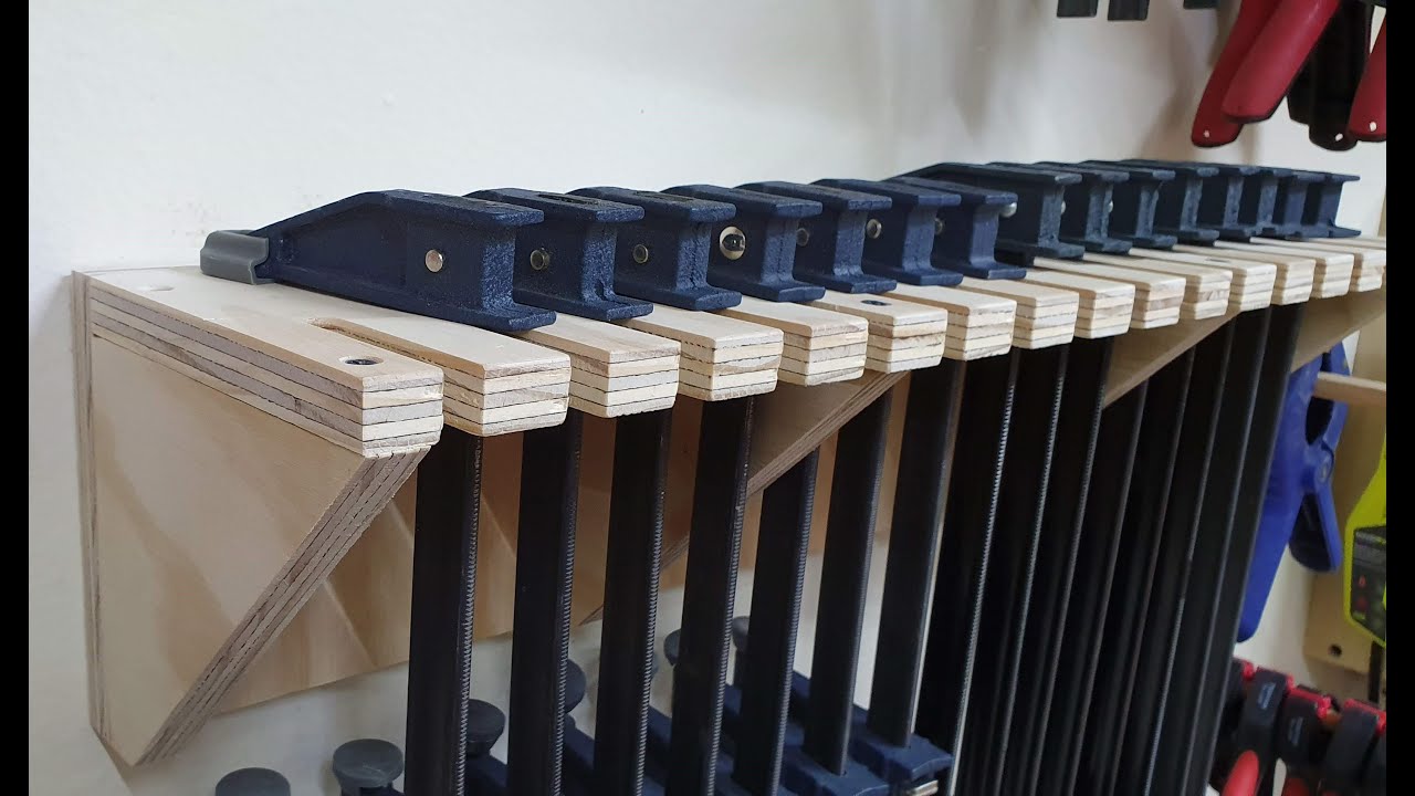 Porta Prensas en Madera/Clamp Rack
