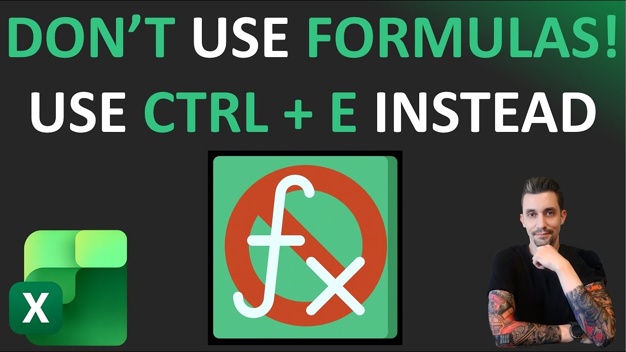 Советы по Excel: не используйте формулы! Вместо этого используйте Ctrl+E.