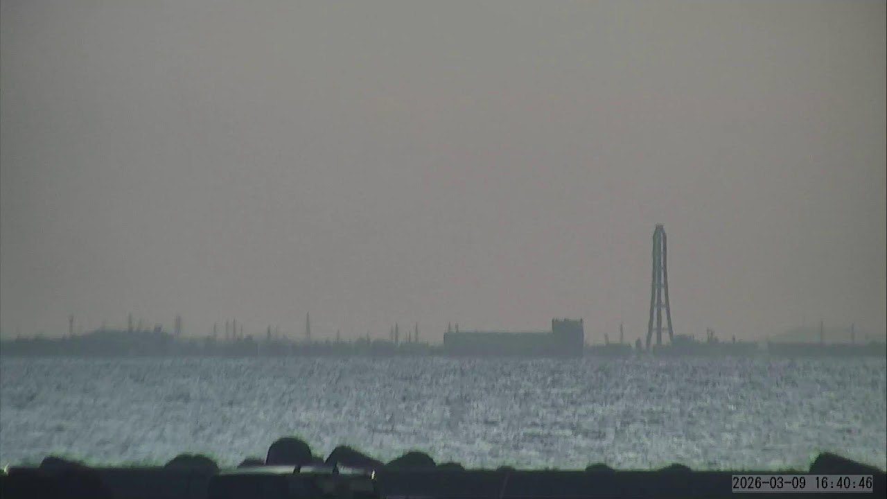 【富山方面】蜃気楼ライブカメラ 2026/03/09 05:00JST-