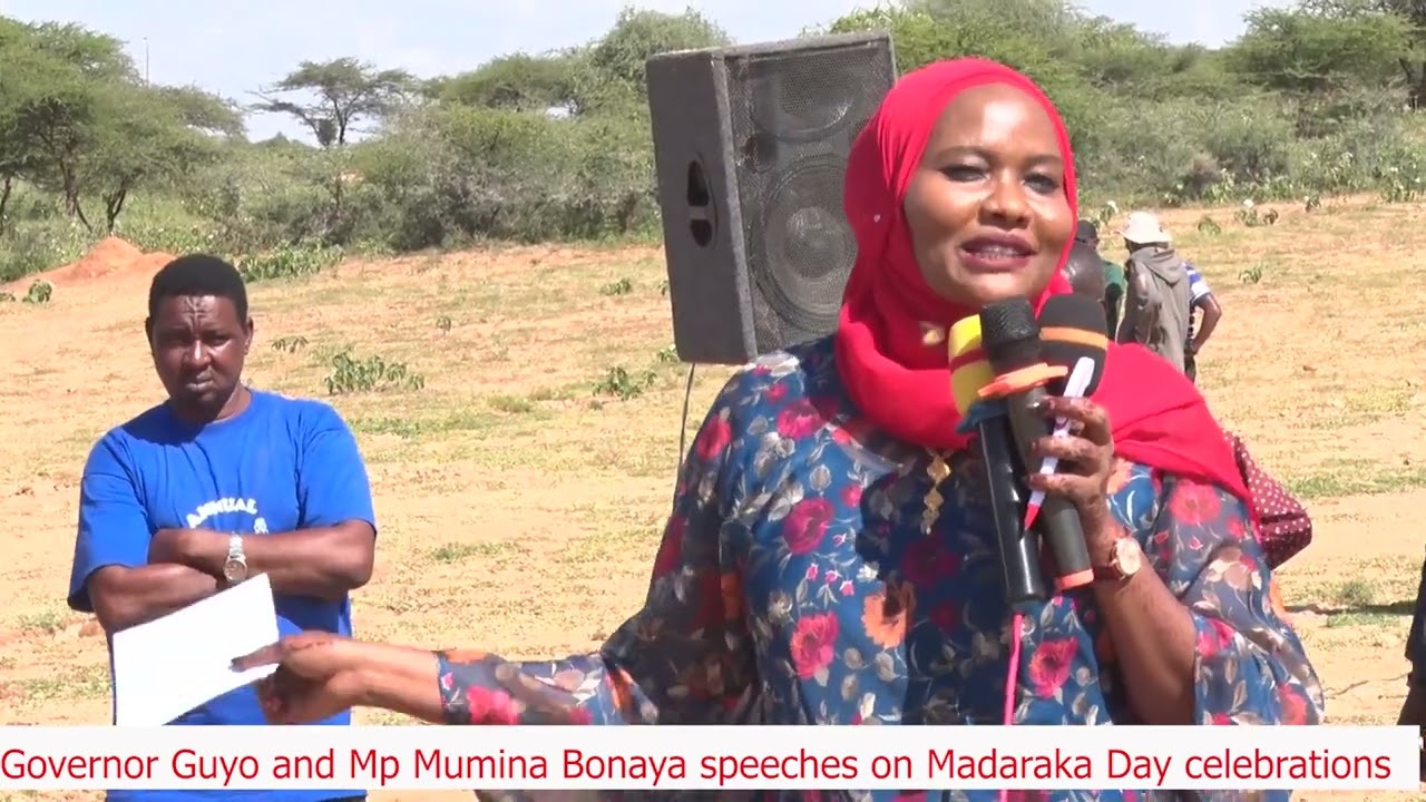 GOVERNOR GUYO AND MP MUMINA BONAYA SPEECHES AT OLDONYIRO MGB DURING MADARAKA DAY CELEBRATIONS