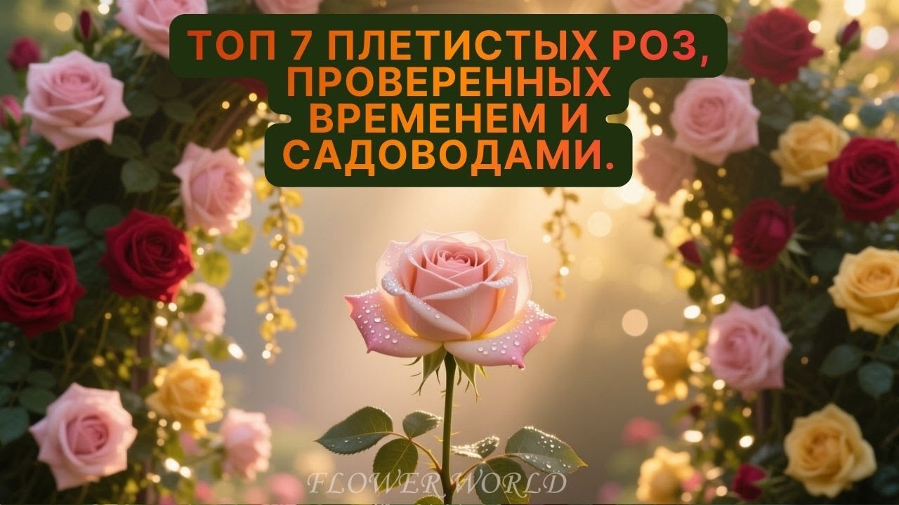🌹 ТОП 7 плетистых роз, проверенных временем и садоводами.