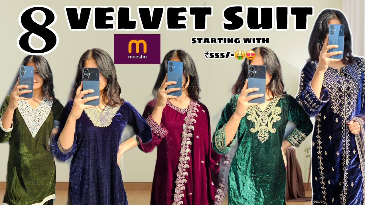 Meesho velvet suit / co-ord set haul for winter weddings  ✨️ Starting with ₹555/- 😍😍🤑