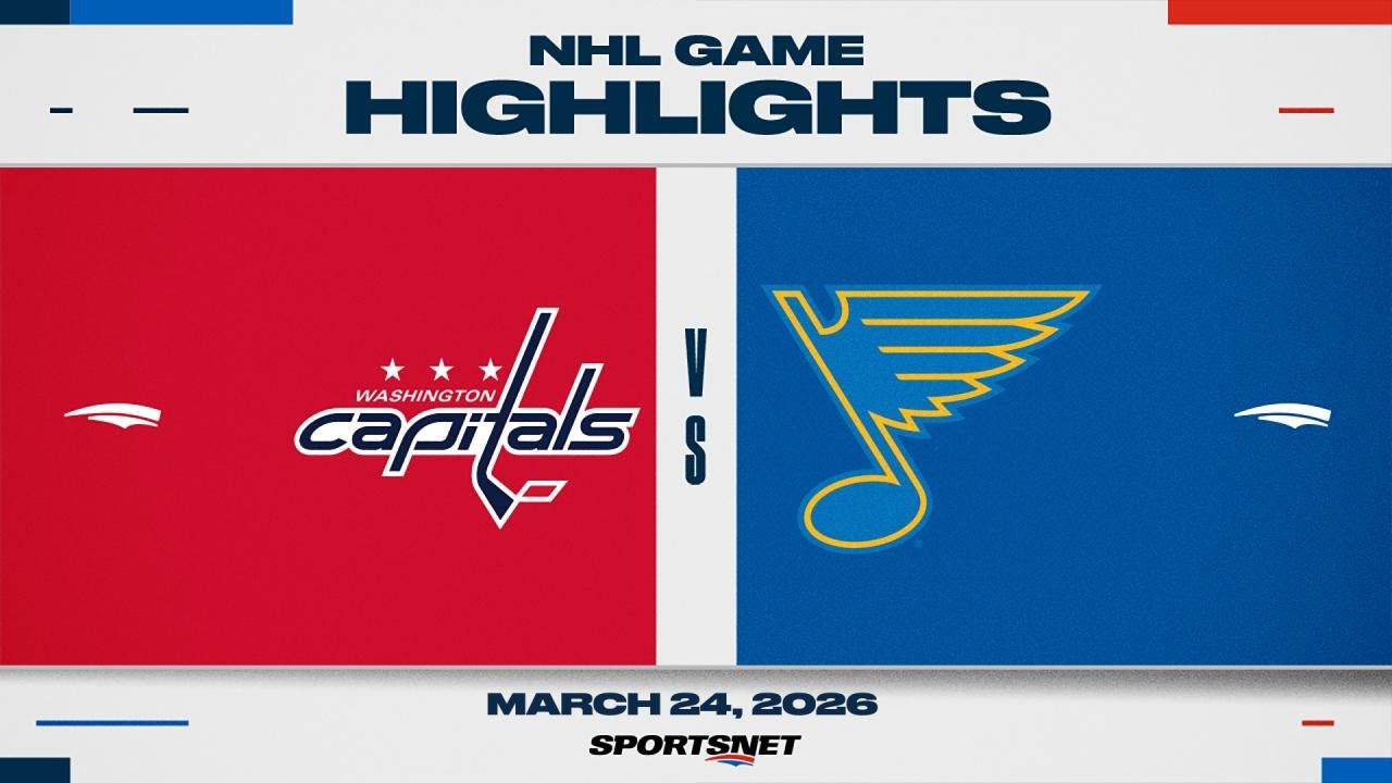 NHL Highlights | Capitals vs. Blues - March 24, 2026