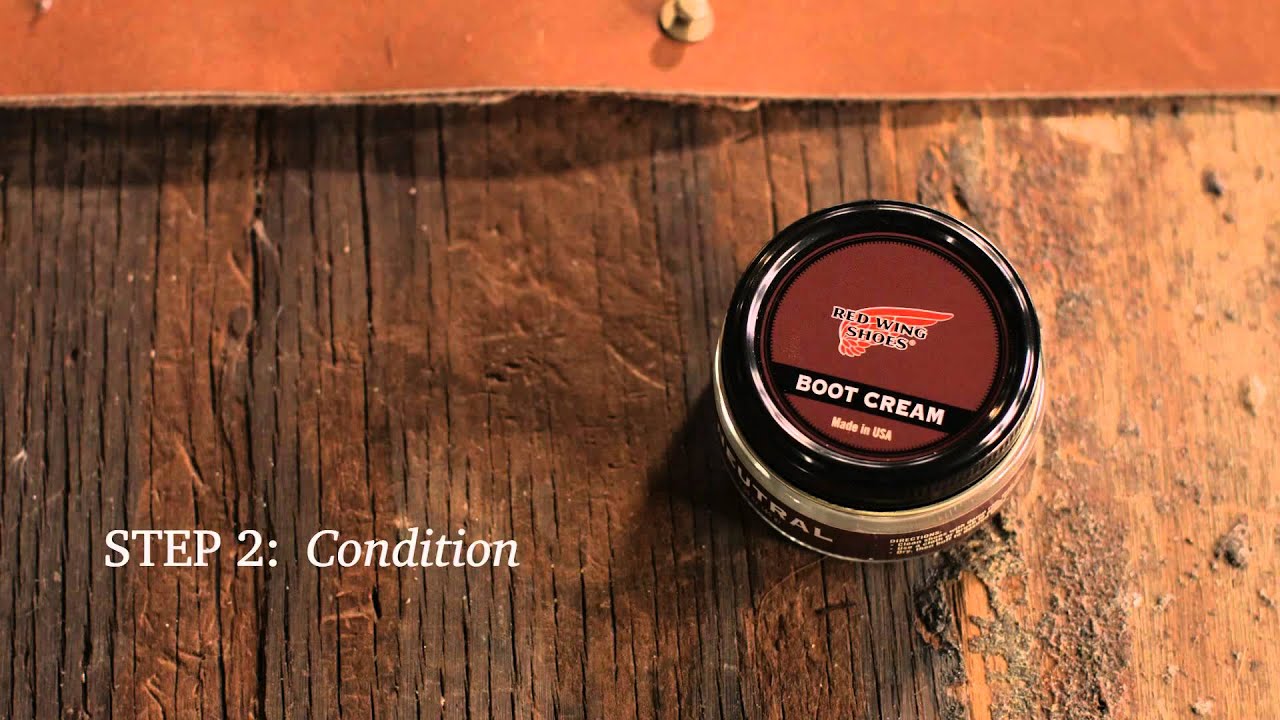 Red Wing Shoes // Smooth Finished Leather Care Instructions
